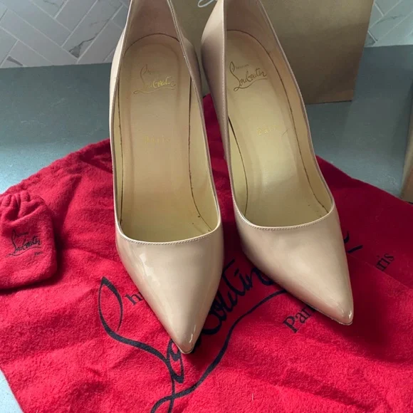 Authentic Christian Louboutin Pigalle 100 Patent Size 39 - Picture 2 of 14